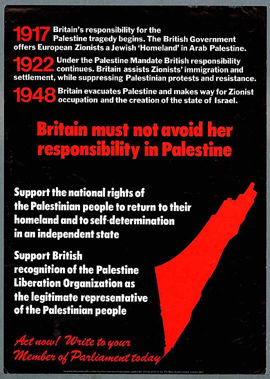 Britain Must Not Avoid Her Responsibility In Palestine (by Research in Progress  - 1980)