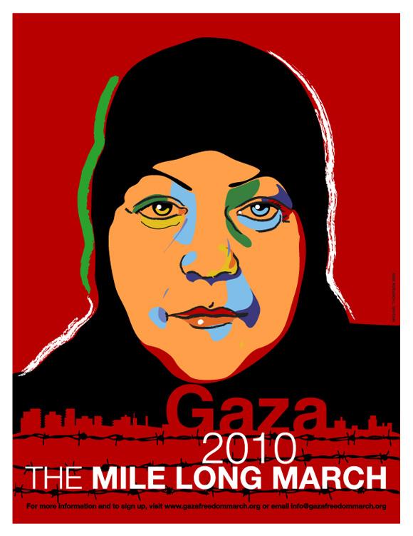 Gaza 2010 - The Mile Long March (by Michael Thompson - 2010)