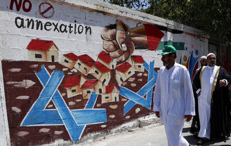 No Annexation - Gaza Mural (by Research in Progress  - 2020)