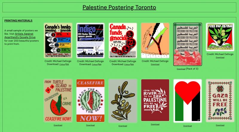 Palestine Postering Toronto (by  - 2023)