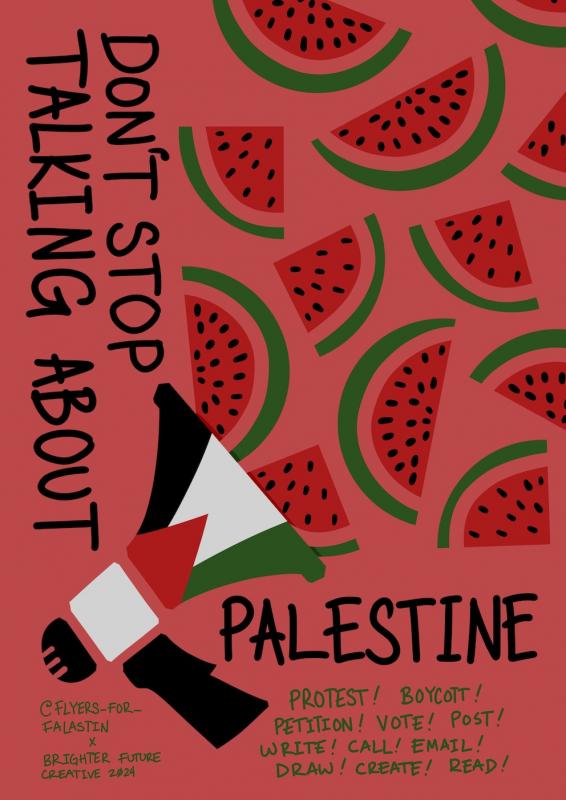 Don't Stop Talking About Palestine - 2 (by @brighter_future_creative - 2023)