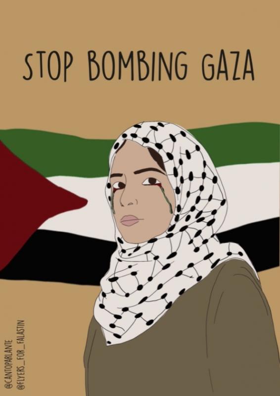 Stop Bombing Gaza (by @cantoparlante - 2024)