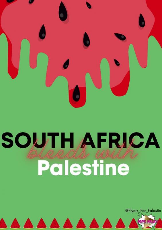 South Africa Bleeds With Palestine (by @capemalay_chronicles - 2023)