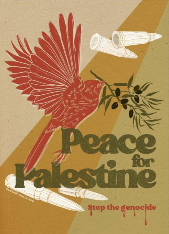 Peace For Palestine - @iriadocastelo (by @iriadocastelo - 2024)