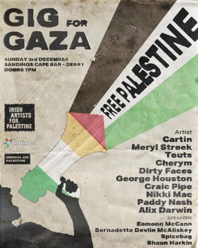 Gig For Gaza - Derry (by Research in Progress  - 2023)