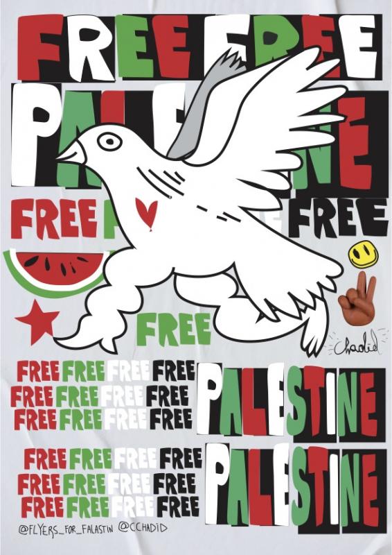 Free Palestine - @cchadid (by @cchadid - 2024)