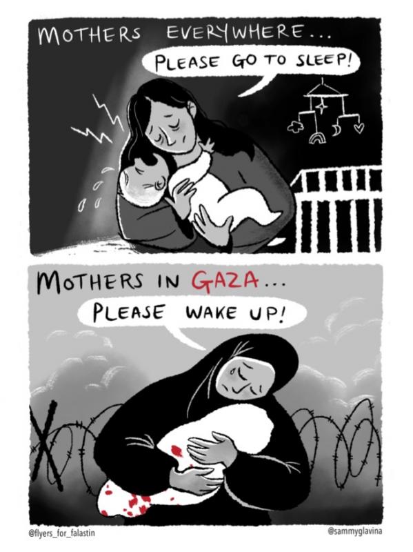Mothers Everywhere - Mothers In Gaza (by @sammyglavina - 2024)