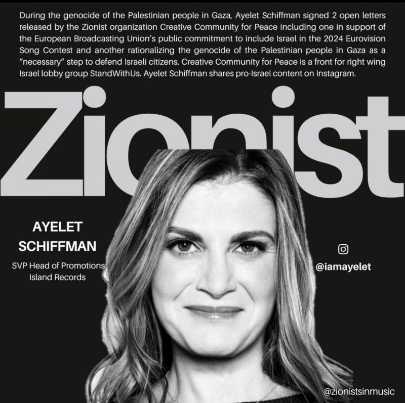 Ayelet Schiffman - Zionist (by Research in Progress  - 2024)