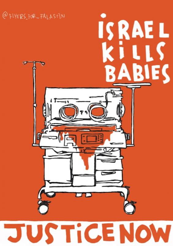 Israel Kills Babies (by @rabbit__hutch - 2024)