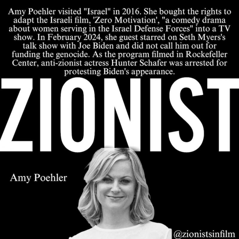 Amy Poehler - Zionist (by Research in Progress  - 2024)