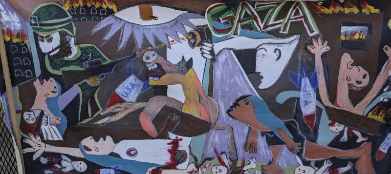 Picasso's Guernica = Gaza (by Richard Hall - 2024)