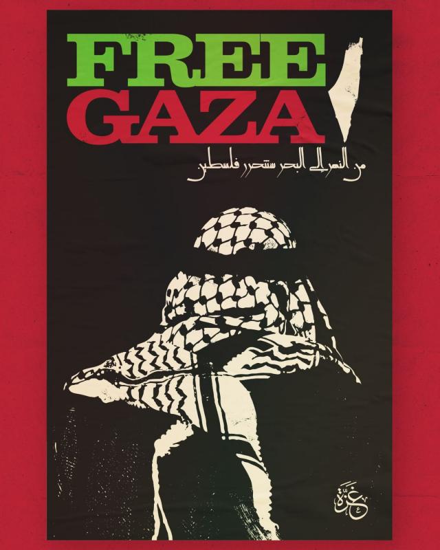 Free Gaza - Mayfield (by Josh Mayfield , @joshmayfieldartist - 2023)