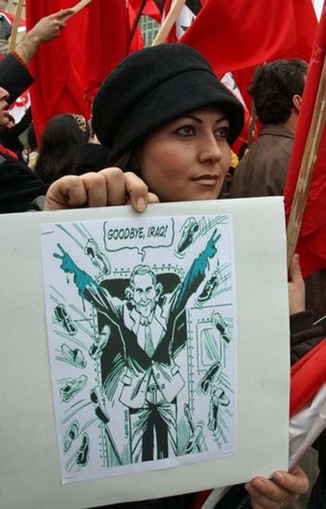 Gaza Protest - Damascus, Syria - 2009 (by Carlos Latuff - 2009)