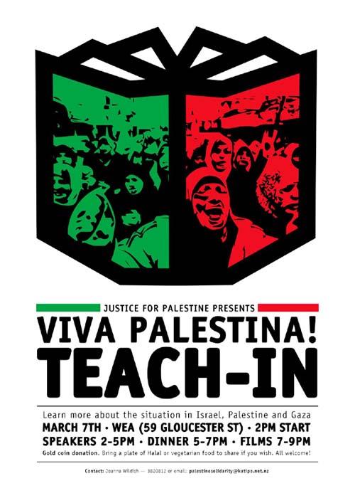 Viva Palestina!   -   Teach In (by Jared Davidson - 2009)