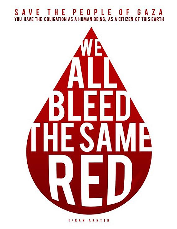 We All Bleed the Same Red (by Ifran Akhter - 2014)