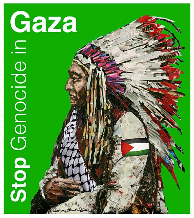 Stop Genocide in Gaza (by Mustapha Boutadjine - 2014)