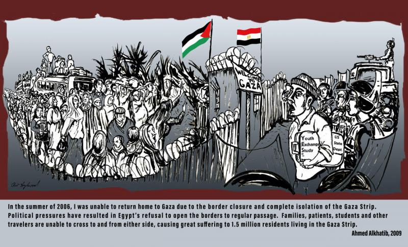 Isolation of the Gaza Strip (by Art Hazelwood - 2009)