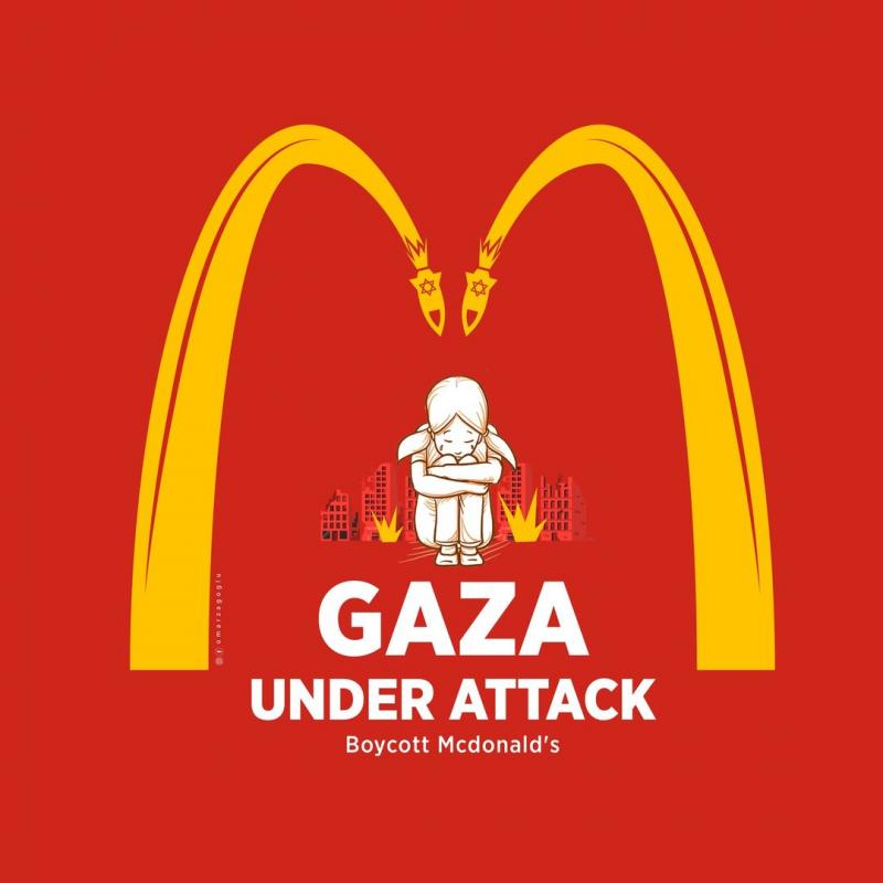 Boycott McDonald's (by Omar Zaghloul - 2023)