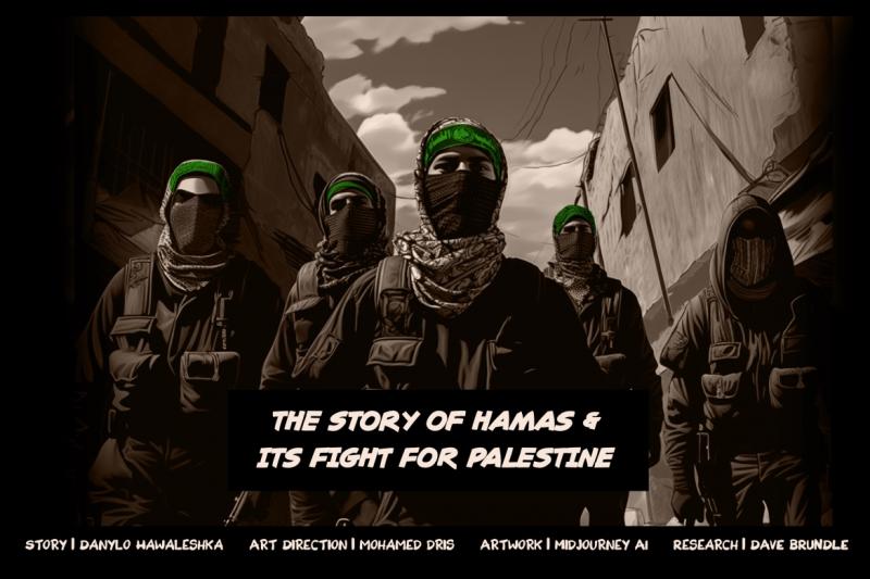 Hamas and Its Fight for Palestine (by Midjourney AI - 2023)
