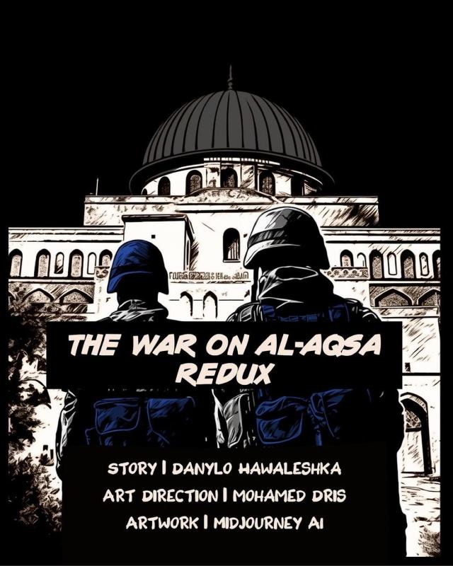 War On Al Aqsa Redux (by Midjourney AI - 2023)