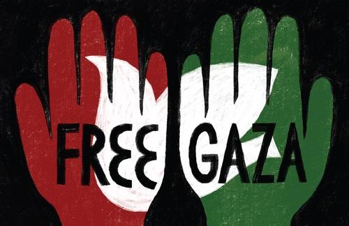 Free Gaza Dove (by Pardis Pahlavanlu - 2023)
