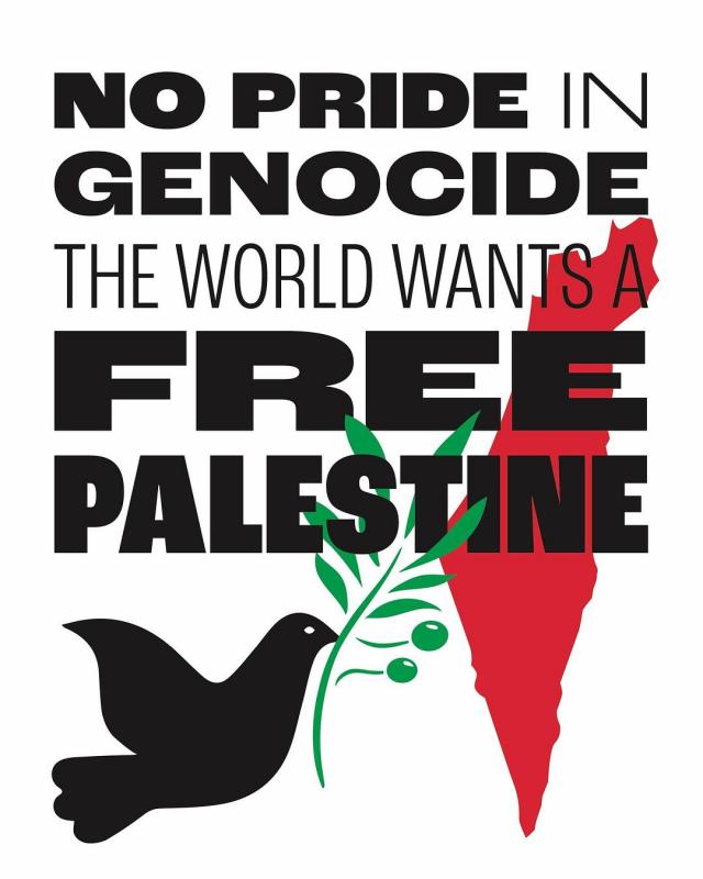 No Pride In Genocide (by Stephanie Borgovan - 2023)