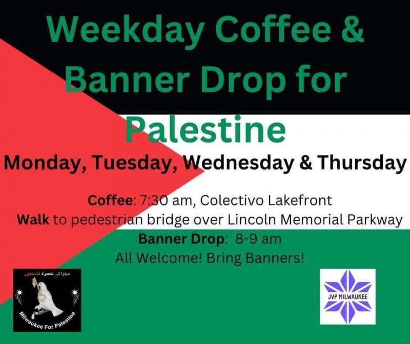 Coffee and Banner Drop (by Research in Progress  - 2023)