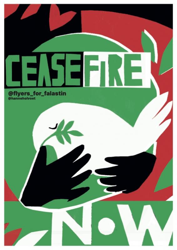 Ceasefire Now - @hanneholvoet (by @hanneholvoet - 2023)