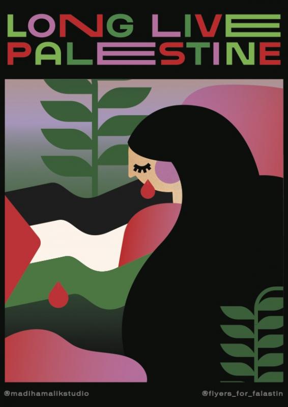 Long Live Palestine - @madihamalikstudio (by @madihamalikstudio - 2023)