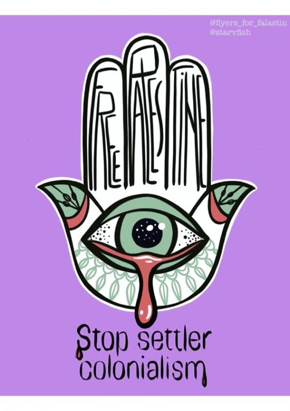 Stop Settler Colonialism (by @starvfish - 2023)