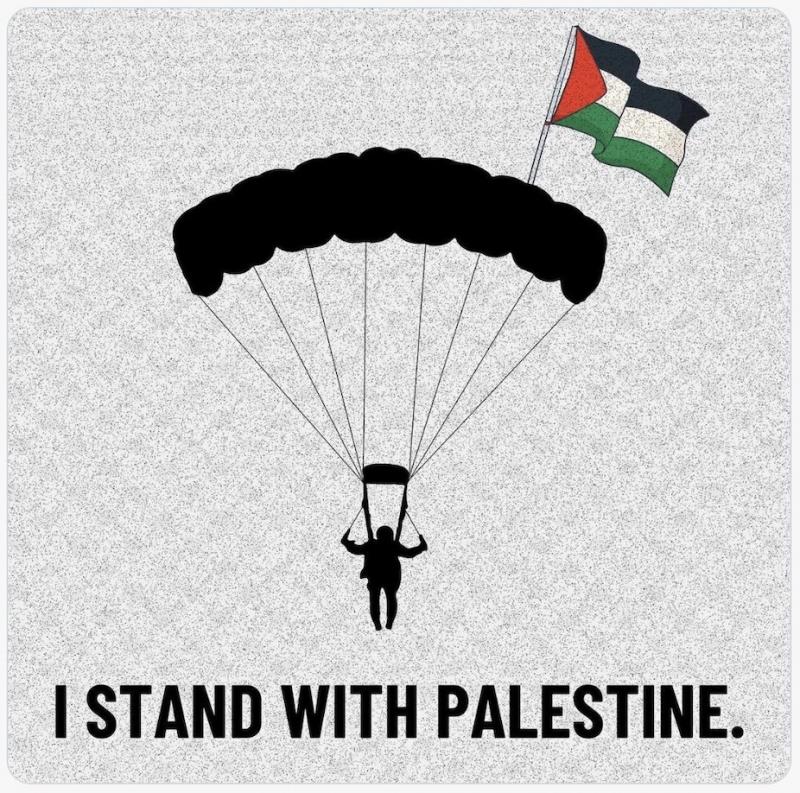 I Stand With Palestine - Paraglider (by Research in Progress  - 2023)