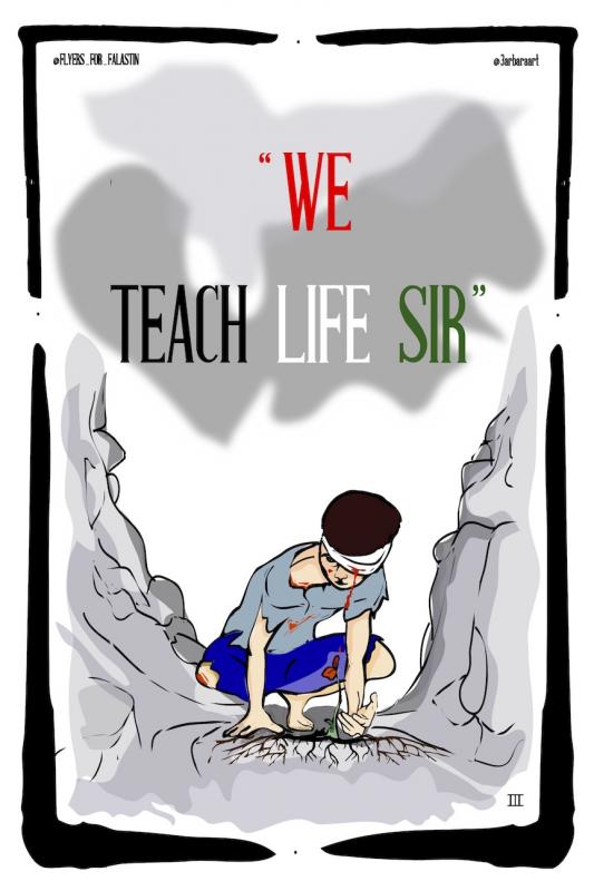 "We Teach Life Sir" (by @3arbaraart - 2023)