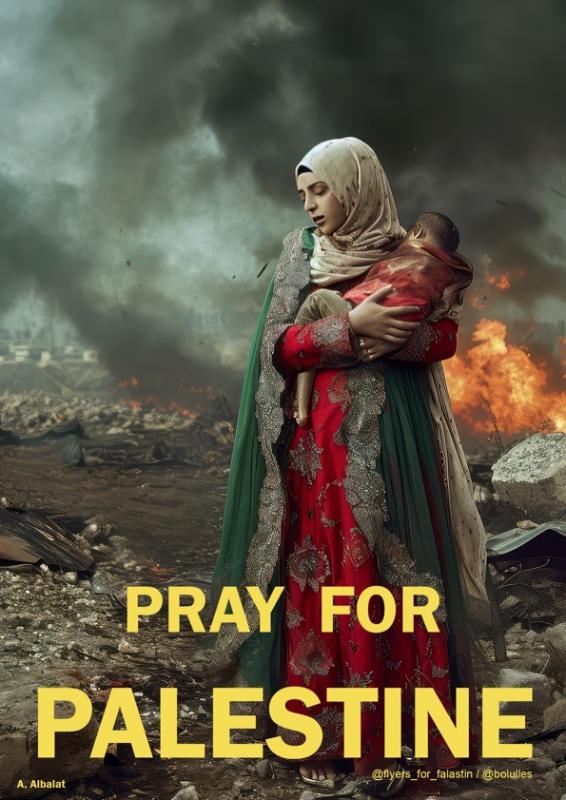 Pray For Palestine (by A. Albalat - 2023)