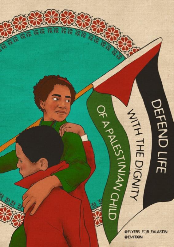 With the Dignity of A Palestinian Child (by Pilar Emitxin, @emitxin - 2023)