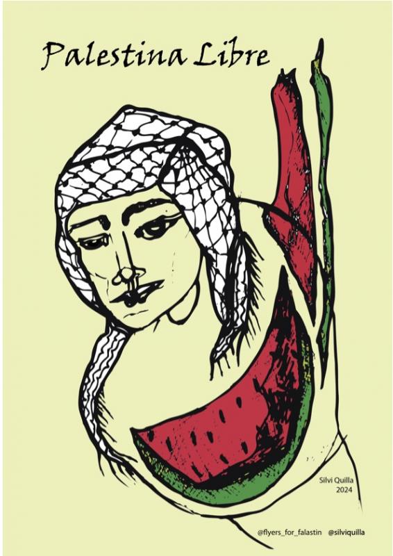 Palestina Libre - @silviquilla (by @silviquilla - 2023)