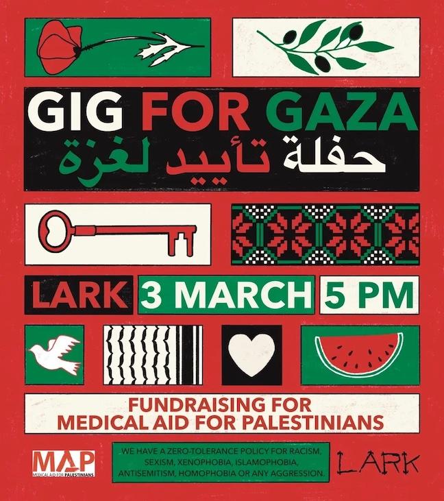 Gig for Gaza - LARK - 2 (by Storm Jackson-Payne @__stormo - 2023)