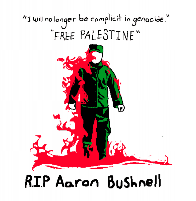 R.I.P. Aaron Bushnell (by Research in Progress  - 2024)