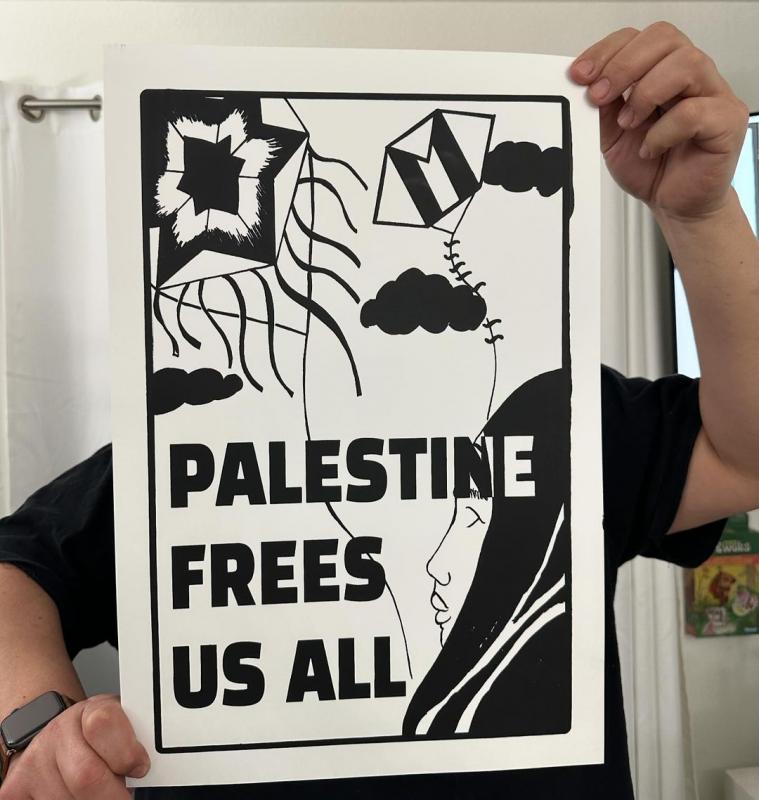Palestine Frees Us All (by Melanie  Cervantes - 2024)