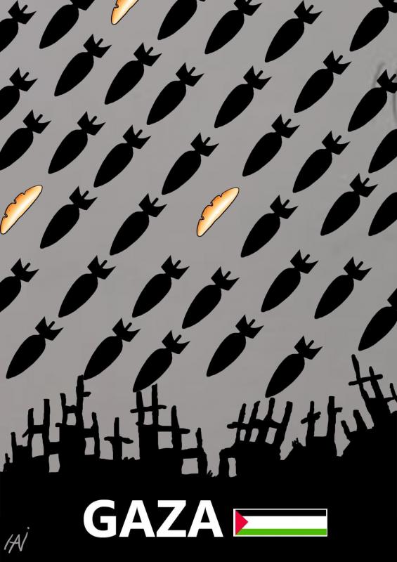 Bread and Bombs (by Hani Abbas - 2024)