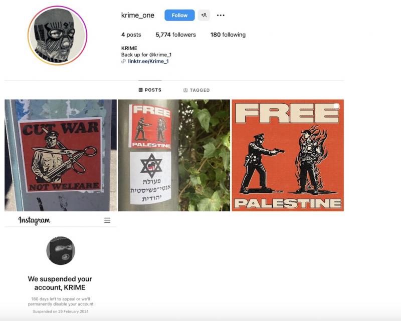 Instagram Account Suspended - Krime (by Krime - 2023)