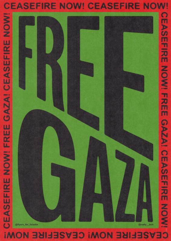 Free Gaza! Ceasefire Now! (by @natty_boh - 2024)