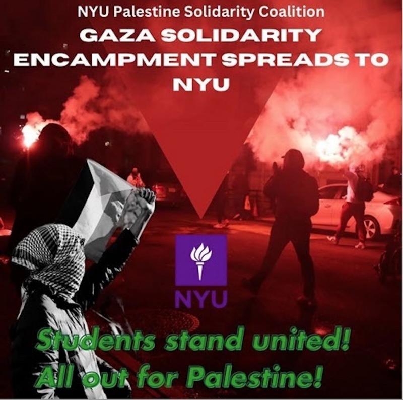 Gaza Solidarity Encampment - NYU (by Research in Progress  - 2024)